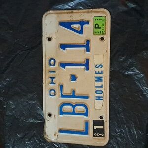 Ohio License Plste Holmes County Amish Country Rare Lbf114 Automotive Collection